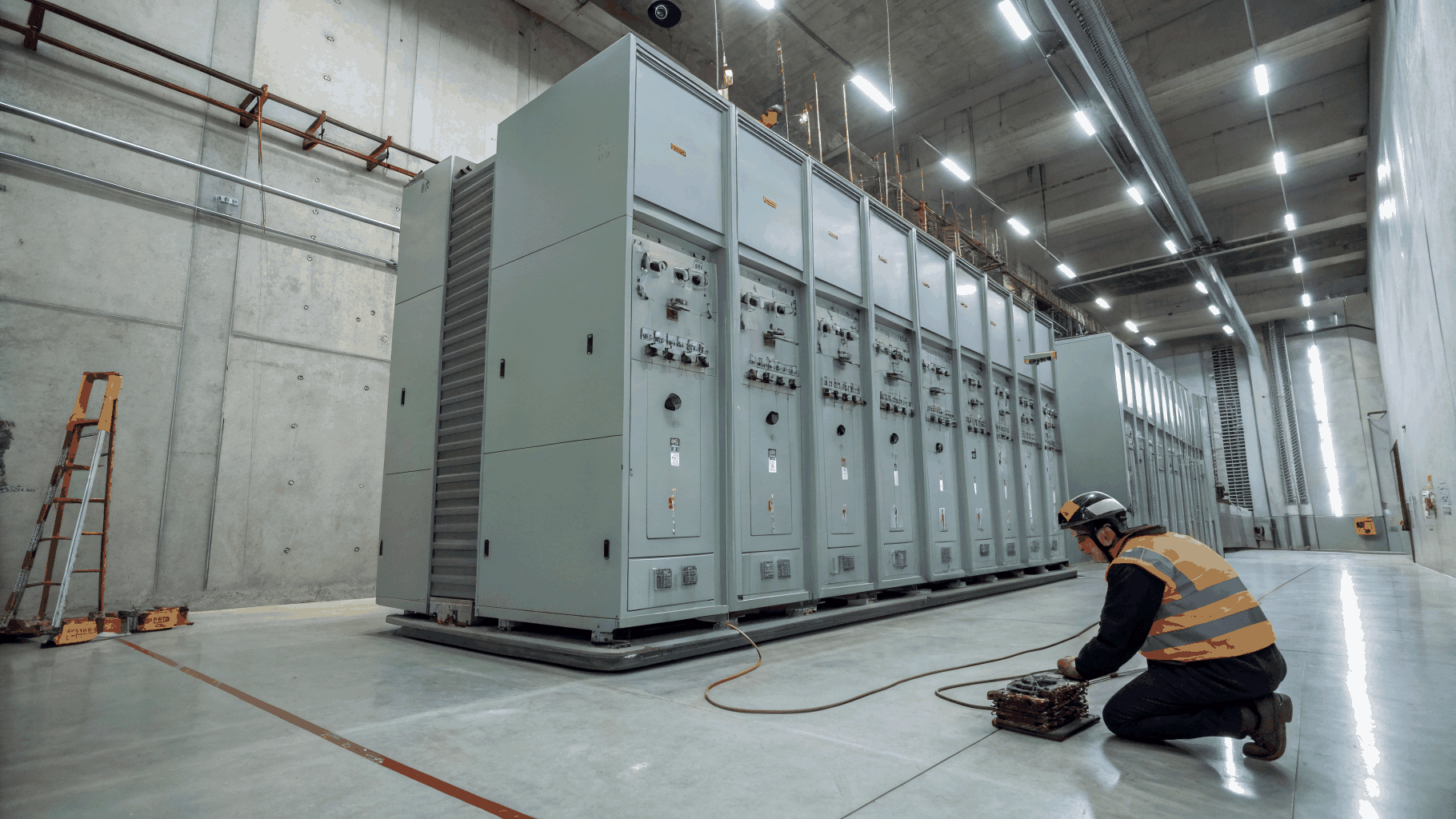 High-voltage electrical substation and power transmission equipment
